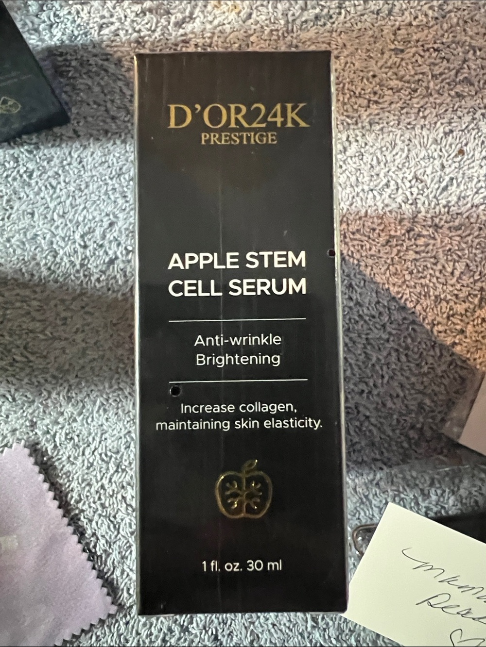 D'OR24K Prestige Apple Stem Cell Serum - Black & Gold Packaging